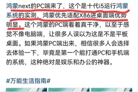 这是真的吗？鸿蒙Next的PC桌面，华为推出桌面系统将再次颠覆！图片