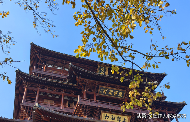 来“祈福事业灵验”的杭州古刹吧，秋冬银杏拉满，可安排一天放空