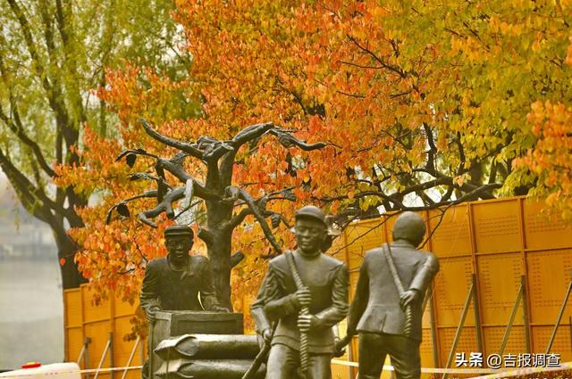 秋之彩色吉林 | 雨雪润秋色！长春世界雕塑园秒变“灵魂画境”