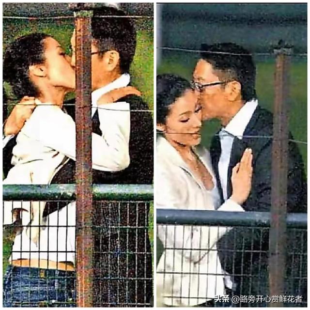 老照片 昔日许晋亨和李嘉欣谈恋爱时 两人情难自禁 在马场边激情热吻