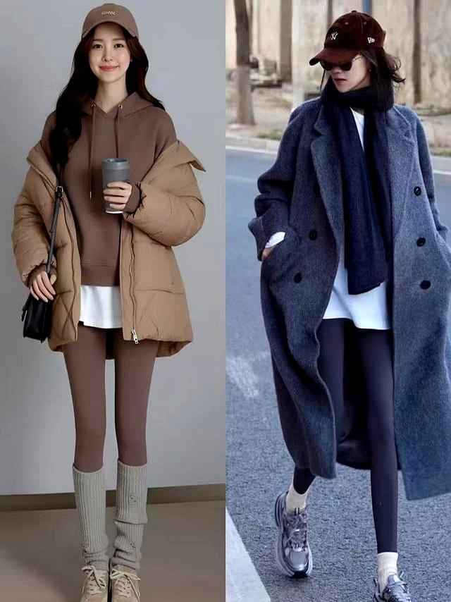 降温啦，“鲨鱼裤”今年冬天火爆了，中年女人这样穿时髦又显瘦！