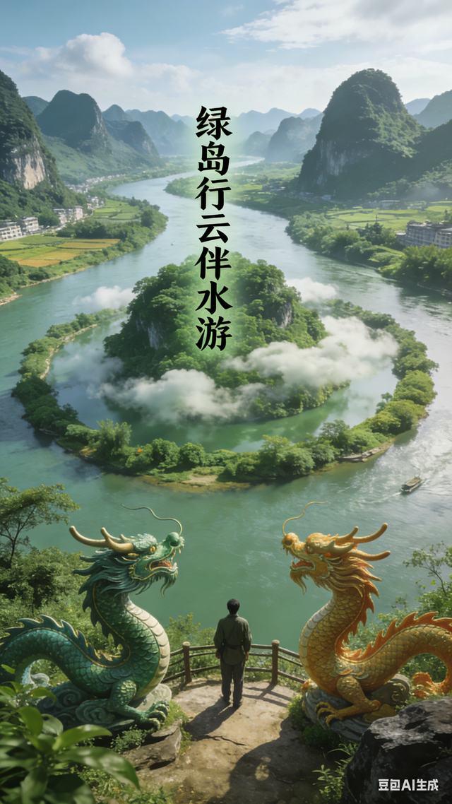 无双道龙赵小荣游记《 一笔祥龙行天下 》（一五四）德天跨国瀑布