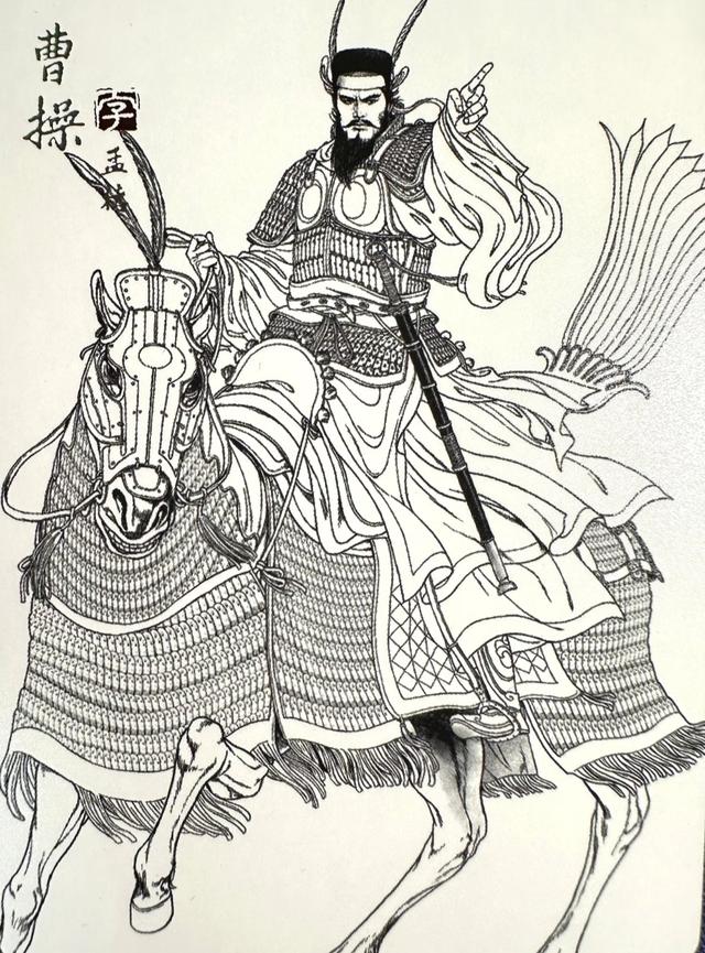 黄子鉴三国人物线稿:线藏霸气,笔露锋芒!