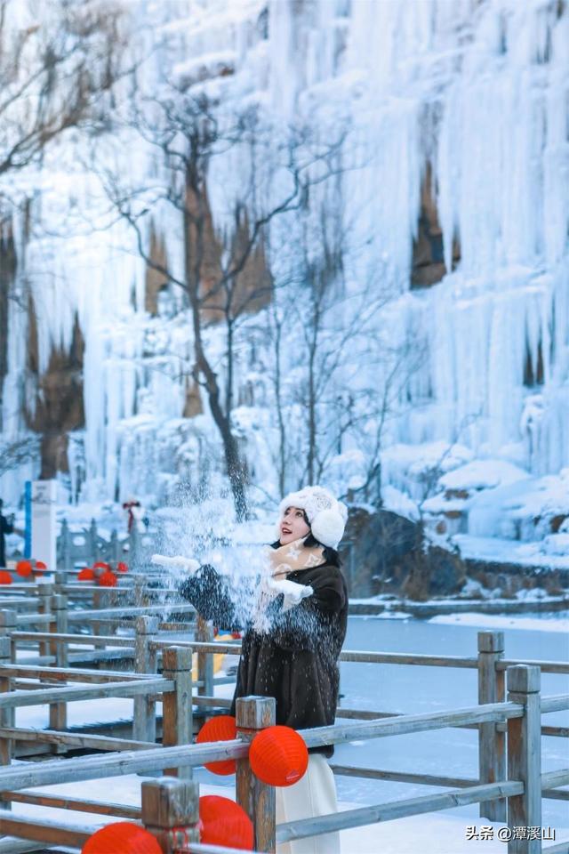 小雪丨崖壁冰瀑、高空雪景……潭溪山壮美冬景进入倒计时→