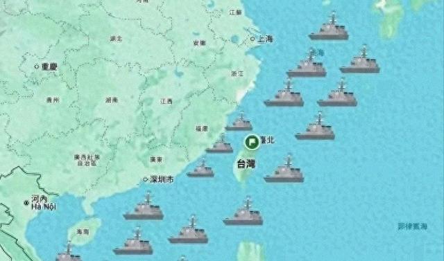 8国已派兵过台海，白宫通告全球，不许改变现状，解放军3路出动