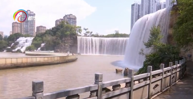 昆明瀑布公园恢复供水 瀑布胜景再现