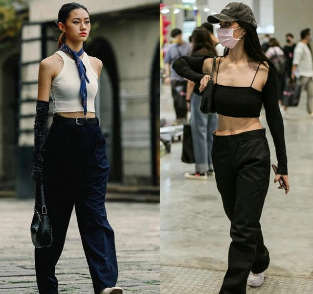 被台湾女生惊艳了！上半身露腰腹、下半身遮臀胯。时髦显瘦又性感