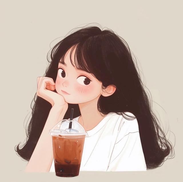简单气质女生头像