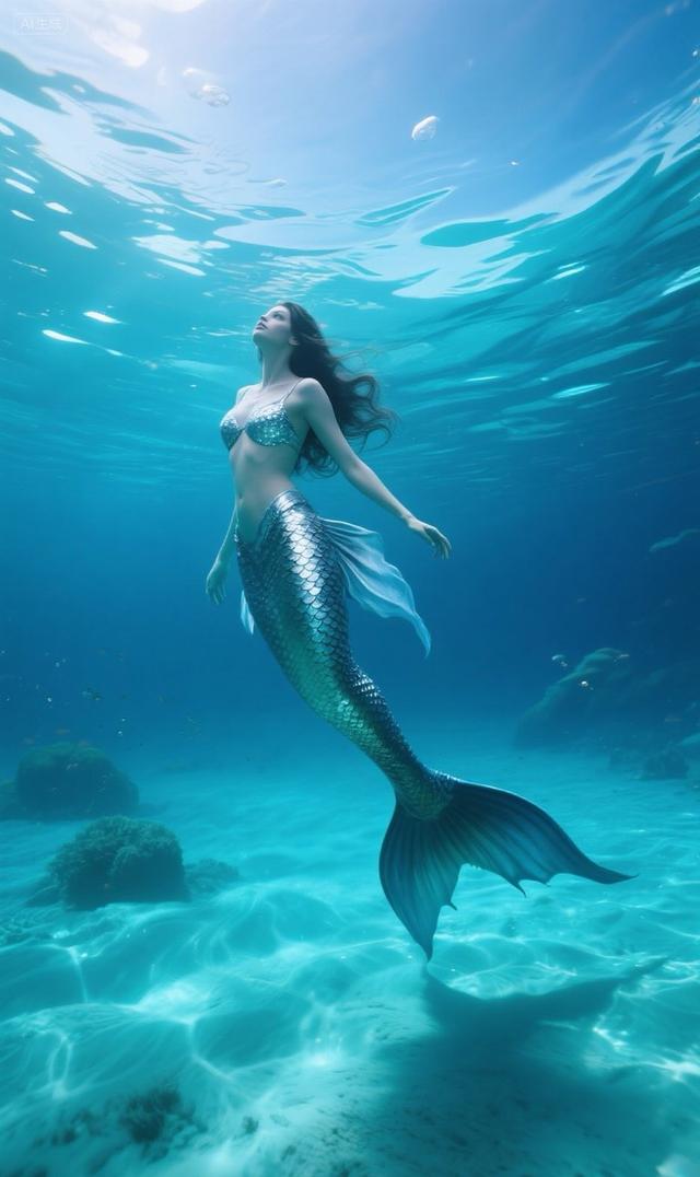 Ai绘出的美人鱼