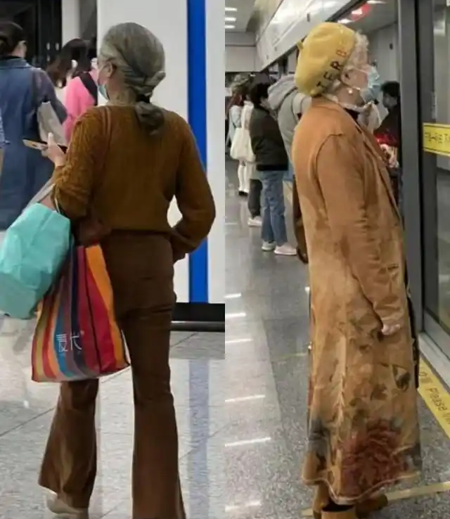 又被北京“地铁奶奶”惊艳到！白发不染，不穿老年装	，美得太高级