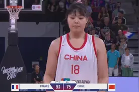 7连败！李月汝22+12，中国队76-93不敌法国，后卫全线崩盘图片