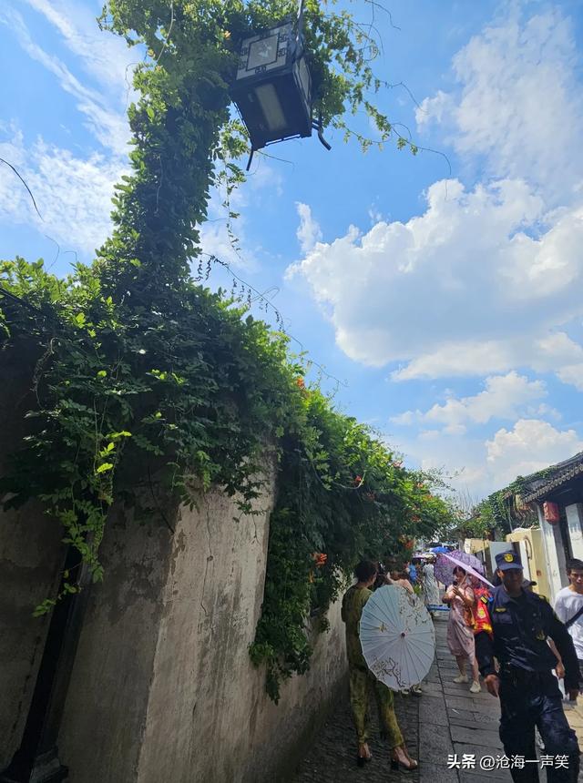 苏州平江路宁静与喧嚣，宁静的是悠久的历史，喧嚣的是攒动的人群