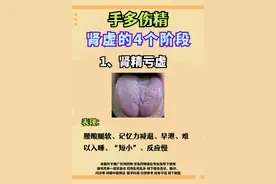 手多伤精，肾虚的四大阶段，肾精亏虚、肾阴虚、肾阳虚、阴阳两虚图片