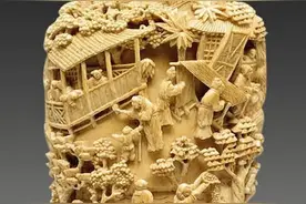 罕见极品雕刻作品，精致美丽，流光溢彩！图片