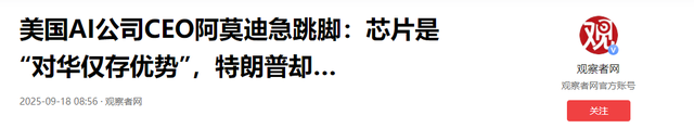 中国企业弃购英伟达芯片！阿莫迪急呼：这是美国对华仅存的优势