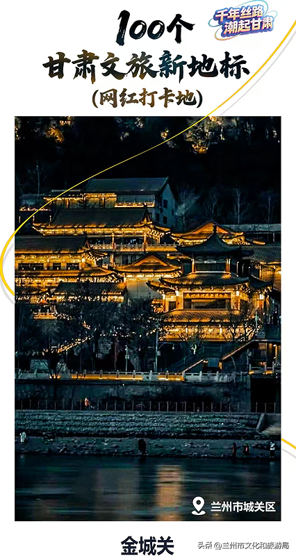 兰州13处美景入选甘肃100个文旅新地标