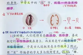 二年级语文下册，第三单元识字3《“贝”的故事》课堂解析，收藏图片