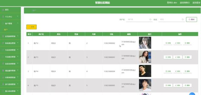 基于web的智慧社区设计与实现——开题报告