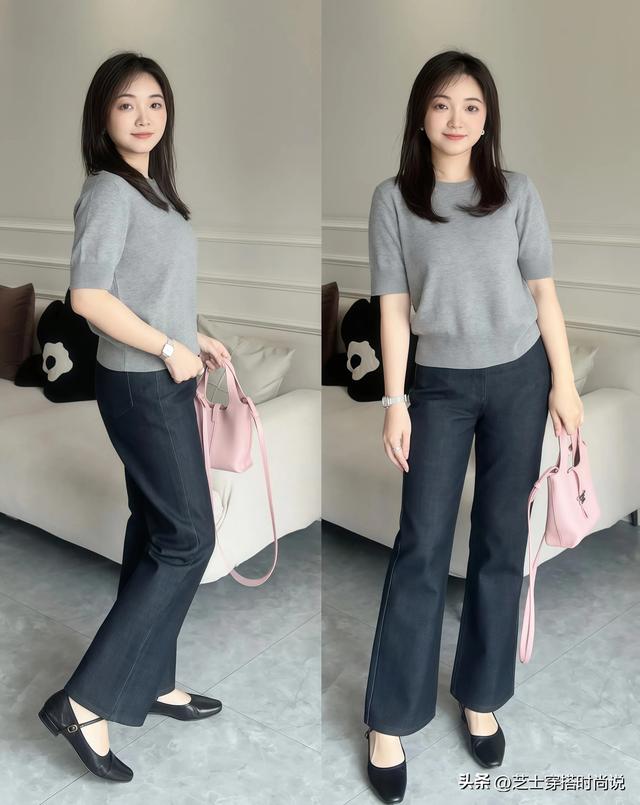 这是我见过最真实的微胖穿搭：简约却高级，不愧称为“黄金身材”