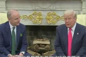 特朗普与爱尔兰总理会晤，吐槽万斯袜子：喜欢这袜子努力保持专注图片