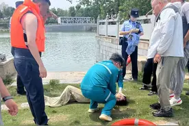 为他们点赞！郑州：贾鲁河有女子溺水，众人合力施救图片