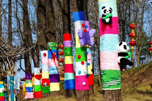 火爆出圈！文池景区童趣树偶成新春打卡爆款