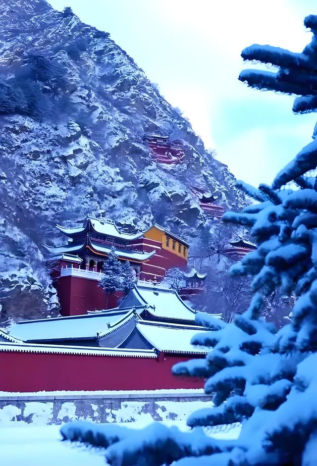 美丽的金五台，雪后寒风刺骨，风景更美了！