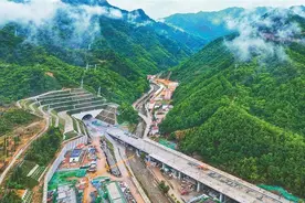西康高铁全线20座隧道全部贯通图片