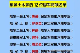 陈诚“土木系”核心将领名单，注意可不是建筑“土木系”！图片