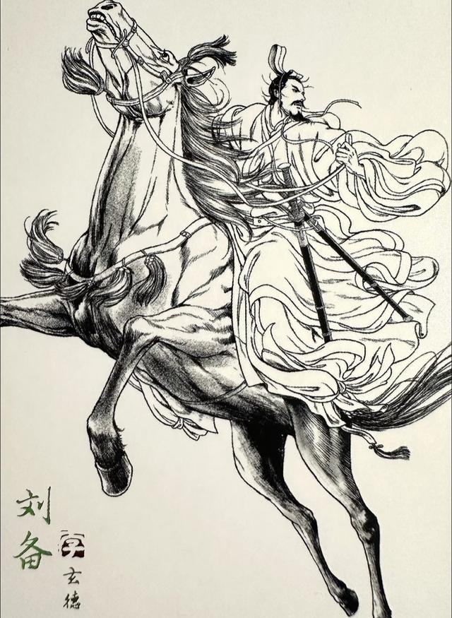 黄子鉴三国人物线稿：线藏霸气，笔露锋芒！
