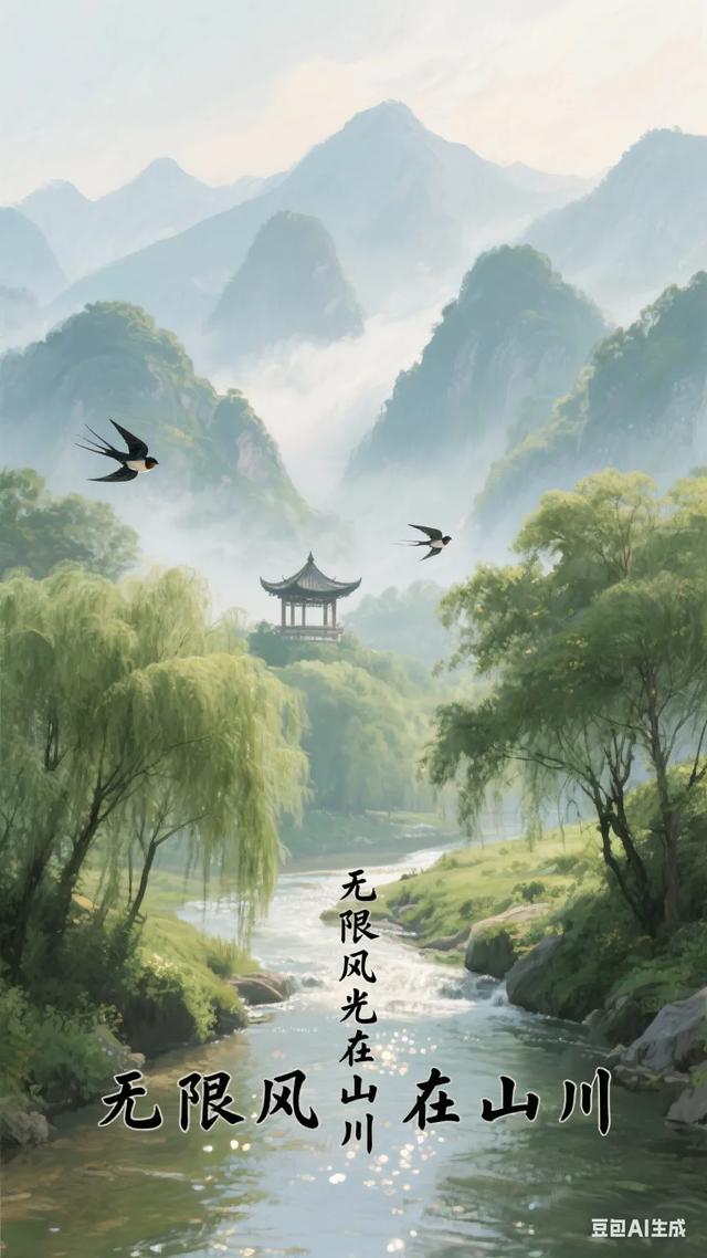 踏入山川，满目风光美如画，心醉其间，悠然尽享这份自在！