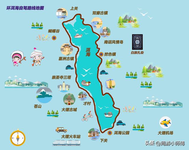 50幅南方旅游路线地图集合旅行者必备参考，带你玩转南方