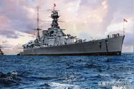 英国皇家海军于二战期间损失的10艘主力舰，胡德和皇家方舟在列。图片