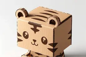 瓦楞纸做的小动物，太可爱了吧图片