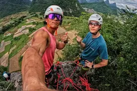 火遍全网！王一博探索阳朔攀岩极境，听导师聊聊幕后的那些趣事→图片