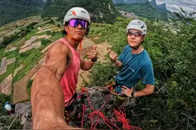 火遍全网！王一博探索阳朔攀岩极境，听导师聊聊幕后的那些趣事→图片