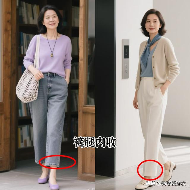 建议下半身胖的女人，尽量不要穿阔腿裤和无痕裤，换成这些更显瘦