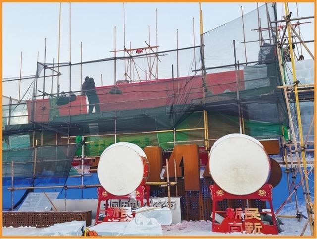 一街凝万象，冰魂筑春城，新民大街5组冰（雪）雕矩阵亮相倒计时