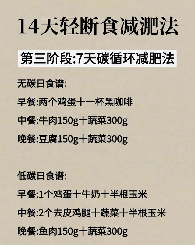 假如你坚持两周“秋断食	”，那你将不饿、不动	，轻松瘦掉20斤！
