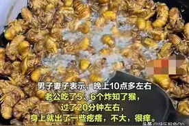 河南男子贪食知了猴险酿大祸:美食与健康如何抉择？图片