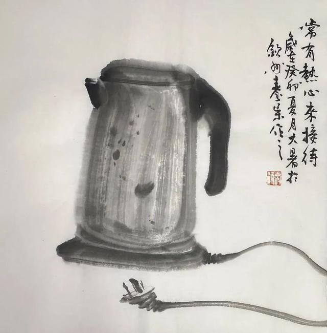 一组充满生活气息的水墨小品画，勾起了多少人的回忆