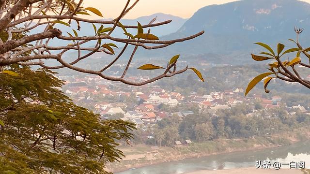 老挝普西山之落日