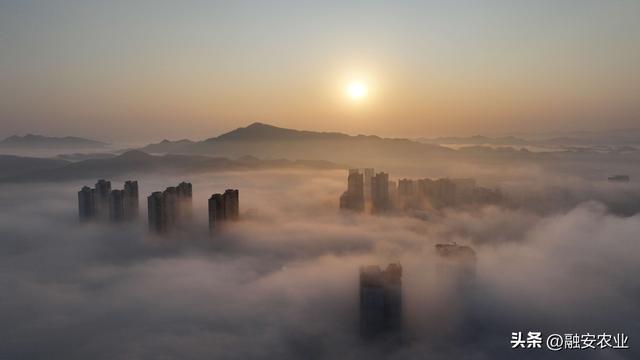 广西融安：云雾缭绕 美景如画