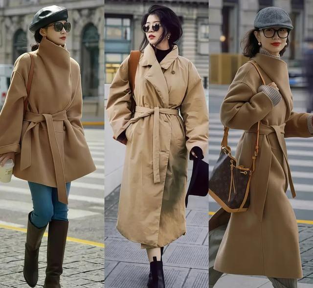 看了宋佳的大衣穿搭，我悟了：大衣不配打底裤	，鞋穿低跟，更优雅