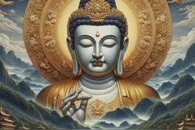 南无本师释迦牟尼佛，见者好运，愿你求福得福，求财得财图片