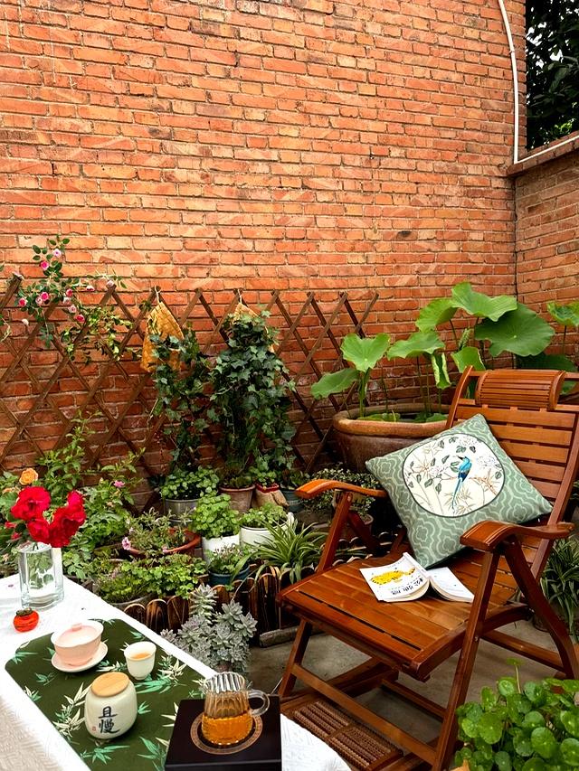 自从这样布置院子！邻居都爱上我家喝茶！