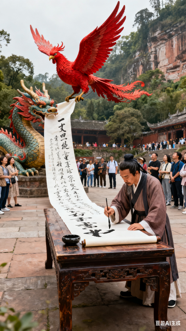 无双道龙赵小荣游记《 一笔祥龙行天下 》（一一五）大足石刻纪行