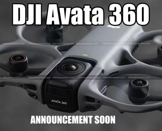 大疆Avata 360无人机曝光：旋转云台，可拍全景视频