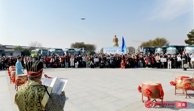 “踏歌渭水连长安 寻韵莲勺续秦风”千名导游游渭南活动启幕（图）