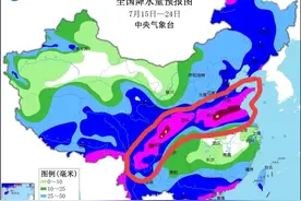 特大暴雨跑偏了，暴雨大暴雨范围已确认，7月16号大暴雨分布如下图片